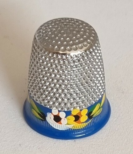 Lovely silver tone enamel