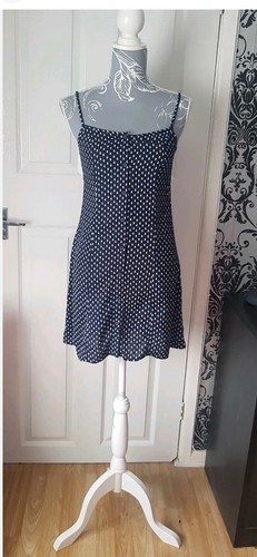 Ladies blue primark polka dot - blue,
