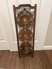 Antique Carved Wooden Folding