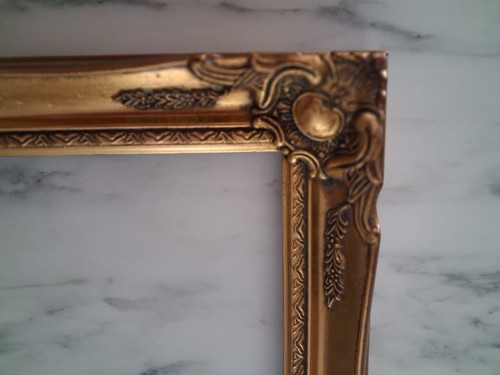 Gold picture frame decorative - gold,