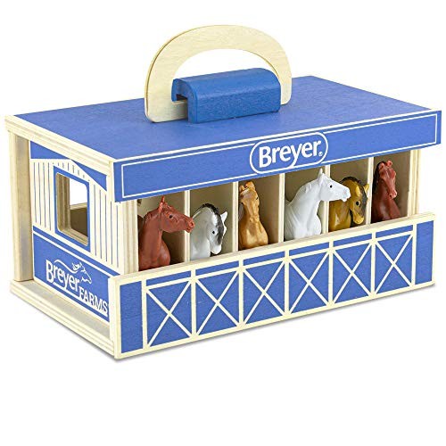 Breyer wooden stable playset - -,