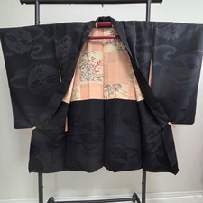 Vintage japanese black haori - vintage,