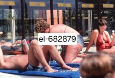 35mm Slide LADY SUNBATHING BIKINI DOWN DATED 1982 Original FREE UK POST