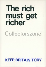 1980's Political postcard Rich