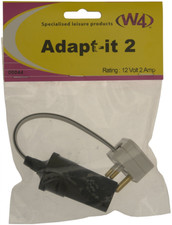 ADAPT IT 2 - 3 PIN PLUG 12V 12 VOLT CIGAR LIGHTER ADAPTOR CARAVAN ELECTRIC LEAD