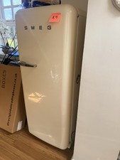Tall SMEG Fridge Cream Retro