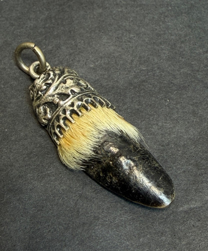 Antique silver hunting deer - antique,