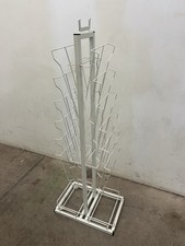 Magazine Rack / Holder - White - Metal