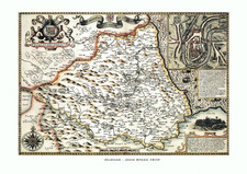 Old Map of Durham - Premium