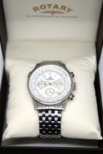 Mens Gents Rotary Aquaspeed Chronograph Watch Boxed GB00 00/06