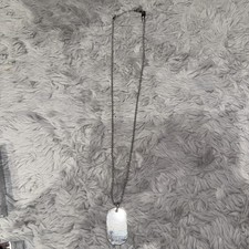 Unisex Dolce & Gabbana D&G Stainless Steel 25" Ball Chain Dog Tag Pendant