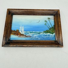 Tropical Painting Ocean Palm