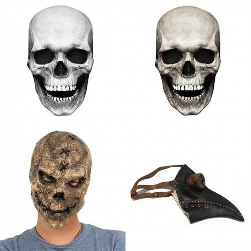 Halloween full head latex - head,