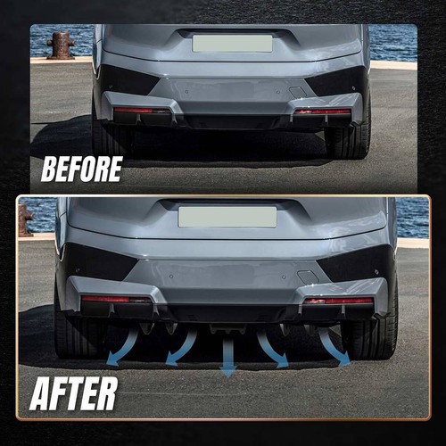 Glossy rear bumper - rear, lip