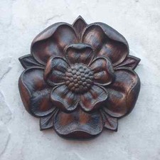 Tudor Rose Wood Carving