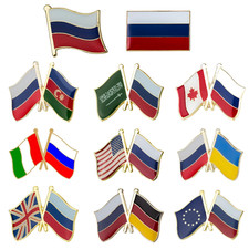 Russia Russian Flag Pin Badges