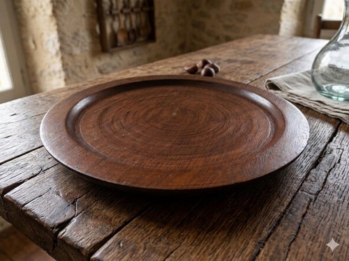 Vintage hand turned wood lazy - hand,
