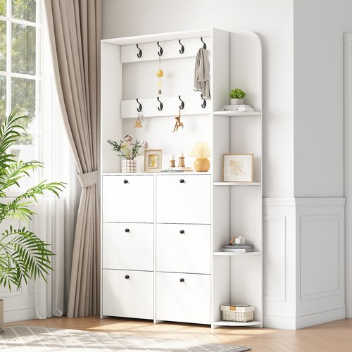 Hallway shoe cabinet coat rack - shoe,
