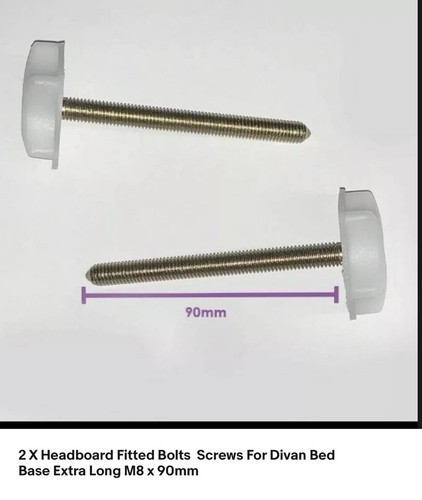 Headboard fitted bolts - 4x,