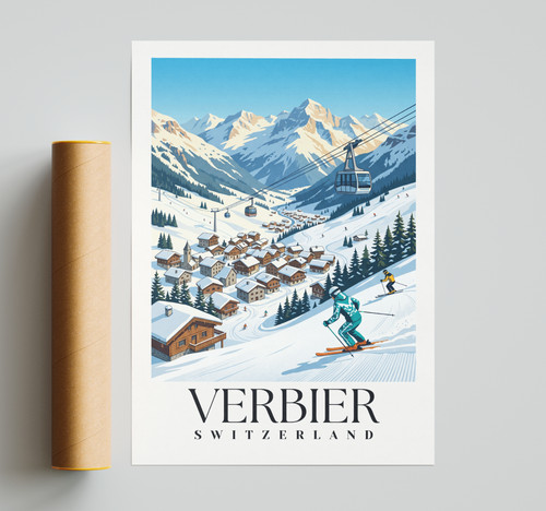 Ski poster switzerland - ski,