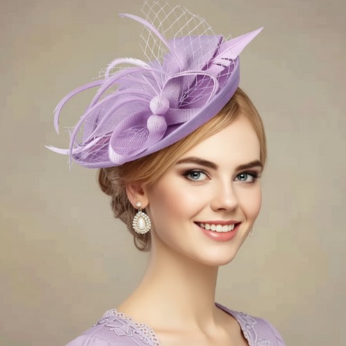 Vintage mesh veil headpiece - mesh,