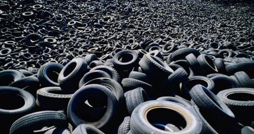 Scrap car tyres based east - car, in