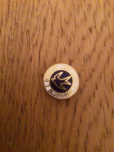 Cardiff city circular enamel - cardiff,