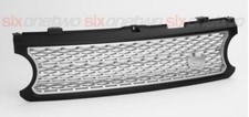 Supercharged Style Front Grille Black with Silver for Range Rover Vogue 2006-200