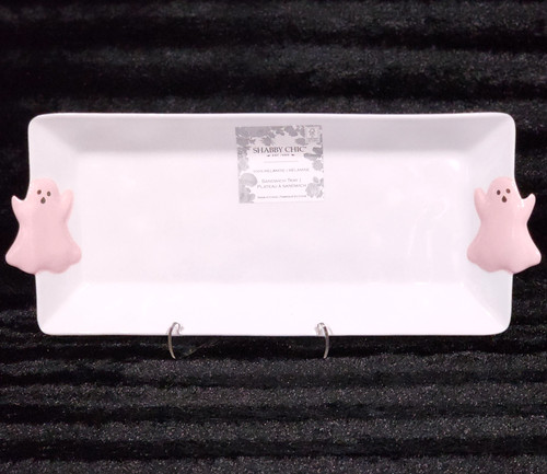 Pink ghosts white melamine - pink,
