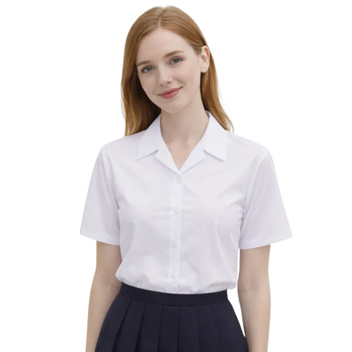 Girls white school blouse - girls,