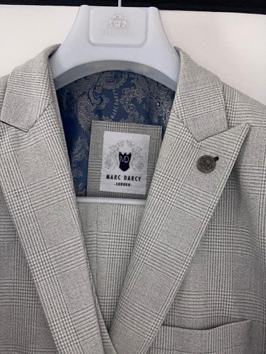 Light grey check piece - check, marc