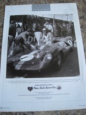 PETER SMITH SPORTS CARS JIM CLARK LOTUS 30s 1964 TT BRUCE MCLA ADVERT A4 FILE 48