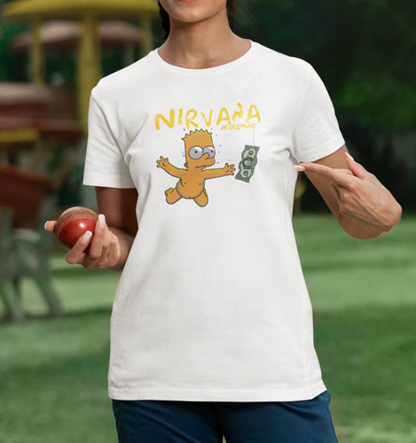 Nevermind white cotton - nevermind, t-shirt