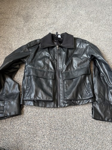 Faux leather jacket - h, m