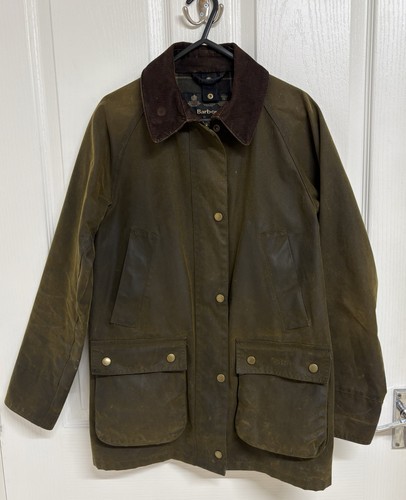 Ladies olive green barbour wax - ladies,