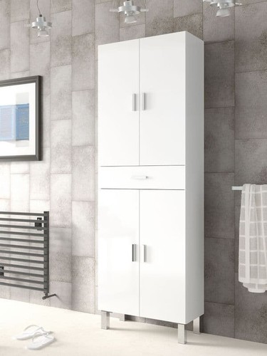 Rimini white soft gloss - white, tall