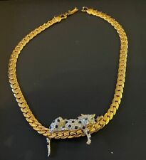 Vintage Duchess Of Windsor Icon Collection Crystal Panther/leopard Necklace