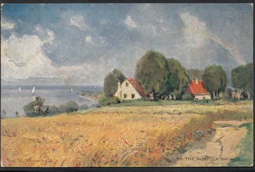 Norfolk postcard canvas - postcard,