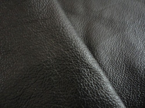 Black pigskin leather 8mm - black,