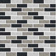 Black Subway Mosaic tile