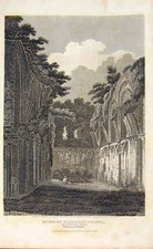 Original Old Antique Print