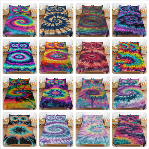 Colourful duvet - 3d,
