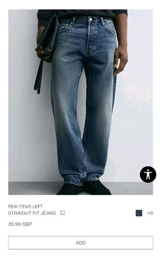 Zara straight fit jeans size - fit,