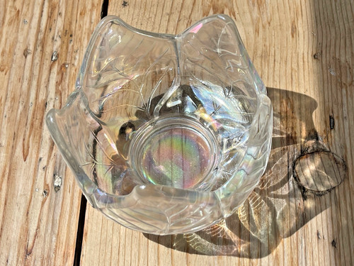 Vintage iridescent pressed - vintage,