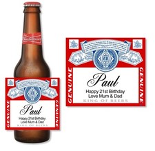 Personalised Budweiser Beer
