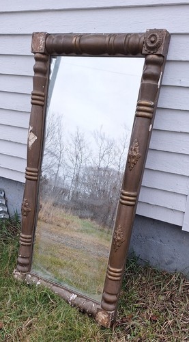Antique large wooden - large, mirror