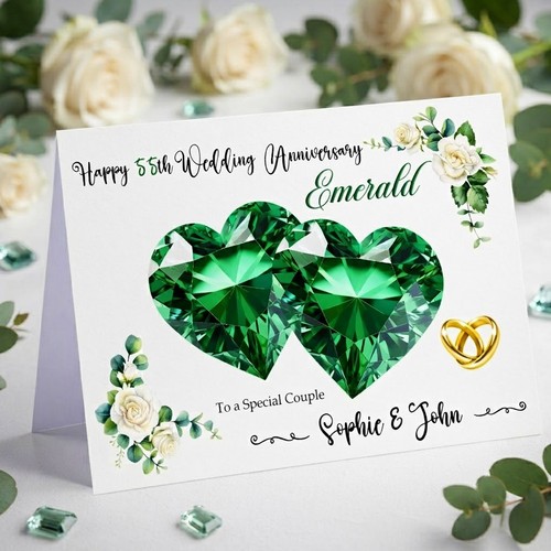 Personalised 55th emerald - 55th,