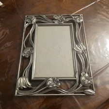 Pewter Art Nouveau Photo Frame