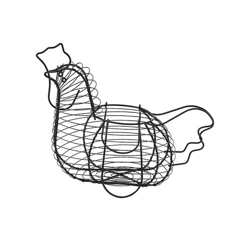 Metal egg basket vintage wire - egg,