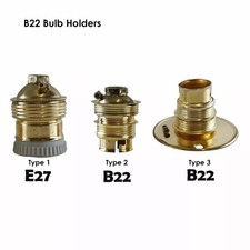 Lamp Holder | E27 | B22 | Bayonet Cap Lamp Holder Unswitched Plain 10mm Conduit